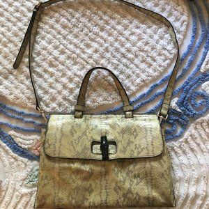 One of a Kind Pale Green Snakeskin Leather Handmade Purse